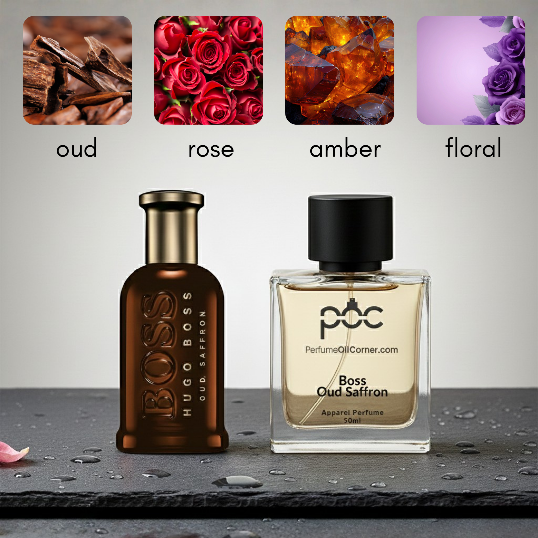 Bouss Bottled Oud Saffron Inspired Perfume